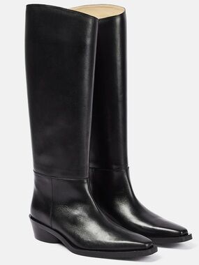 Proenza Schouler Bronco Black Knee High Boots EU38 NIB $1300